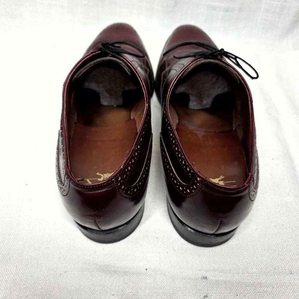 Bostonian Men's Merlot Leather Wingtip Lace-Up Oxfords